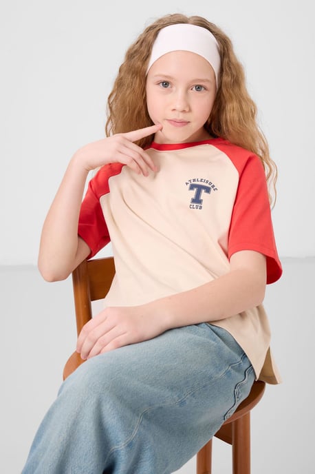 T-shirt met ronde hals, relaxed fit en tekstprint - Image 2