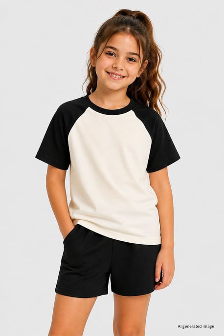 T-shirts van katoen en elastaan - Image 1