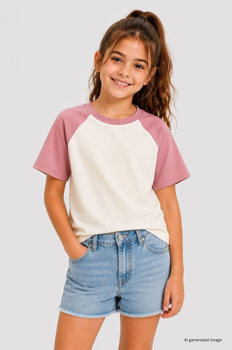 T-shirts van katoen en elastaan - Image 1