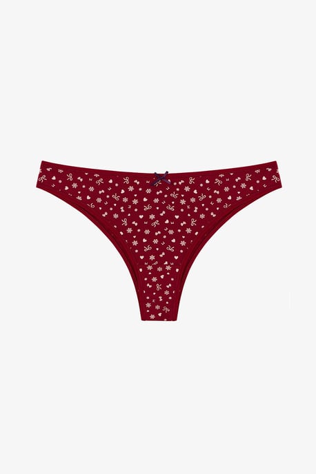 Snow Cute Bow Print 3-Pack Brazilian Briefs - Image 3