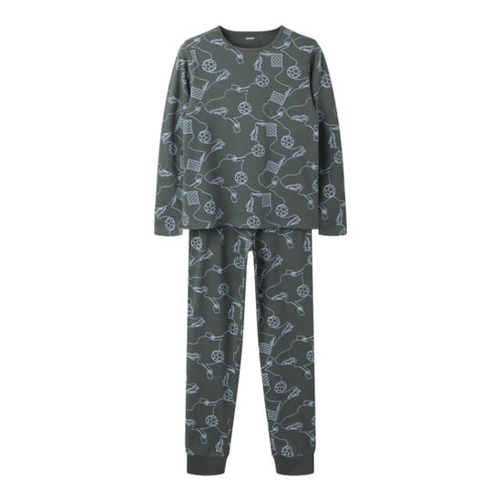 Name It Jongens lange pyjama set nkmnightset voetbal print - Image 1