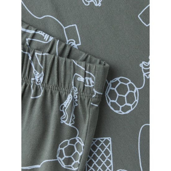 Name It Jongens lange pyjama set nkmnightset voetbal print - Image 2