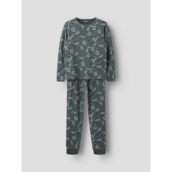 Name It Jongens lange pyjama set nkmnightset voetbal print - Image 3