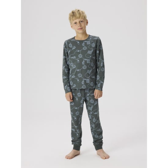 Name It Jongens lange pyjama set nkmnightset voetbal print - Image 4