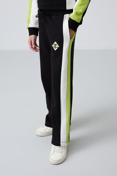 Trainingspak met colour-blocking en wijde pijpen - Image 3