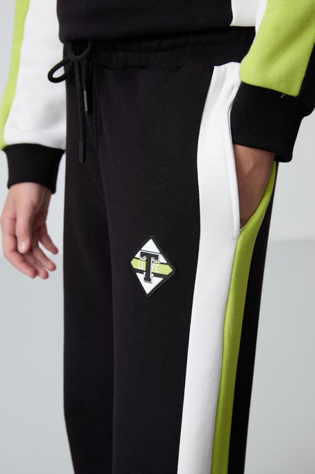 Trainingspak met colour-blocking en wijde pijpen - Image 6