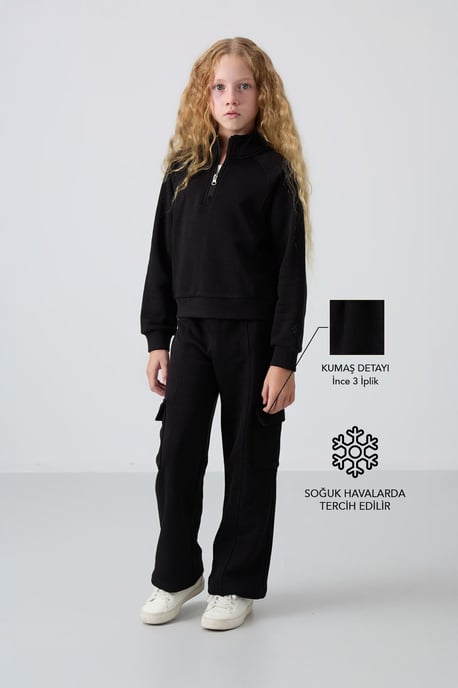 Wide-Leg Zipper Tracksuit Set - Image 1