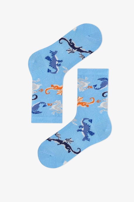 Mystic Dragons 4-pack enkelsokken met dierenprint - Image 2