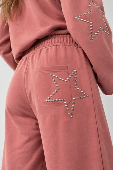 Wide Leg Pants with Star Detail - Image 5