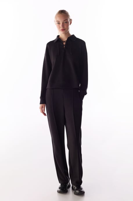 Silky Touch Tapered Trousers - Image 4