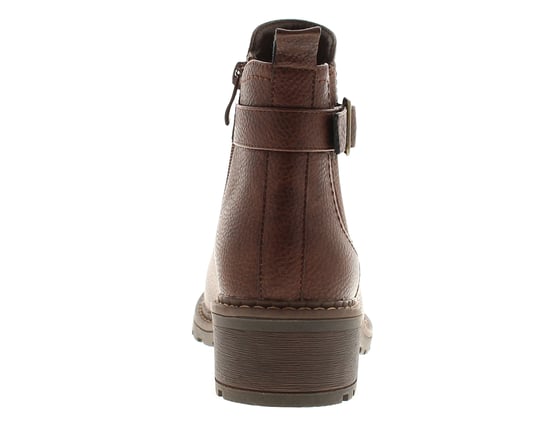 Platino Womens Ankle Boots Melanie Zip Fastening brown - Image 4