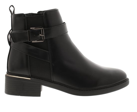 Platino Womens Ankle Boots Selena Zip Fastening black - Image 2