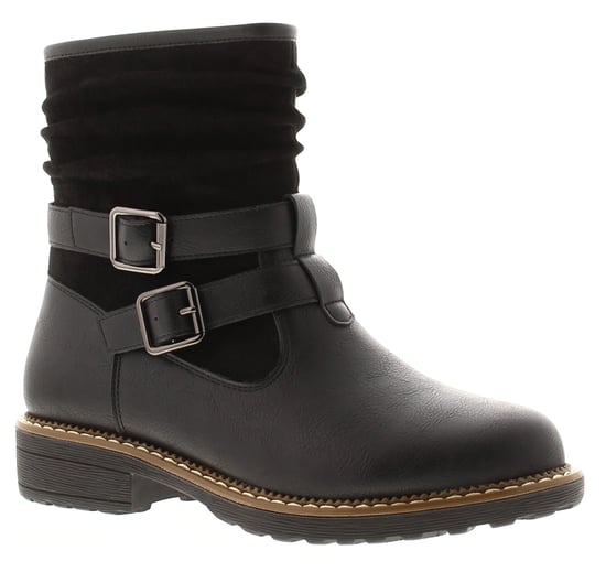 Apache Womens Ankle Boots Mags Zip Fastening black - Image 1