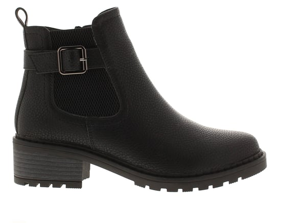 Platino Womens Ankle Boots Melanie Zip Fastening black - Image 2