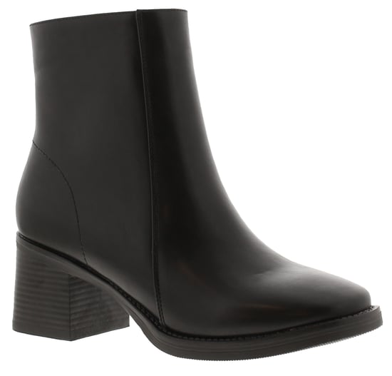 Platino Womens Ankle Boots Sasha Zip Fastening black - Image 1