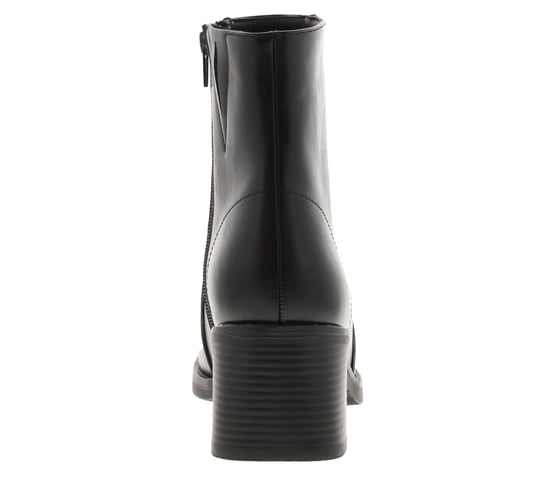 Platino Womens Ankle Boots Sasha Zip Fastening black - Image 4