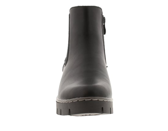 Platino Womens Ankle Boots Morgan Zip Fastening black - Image 3