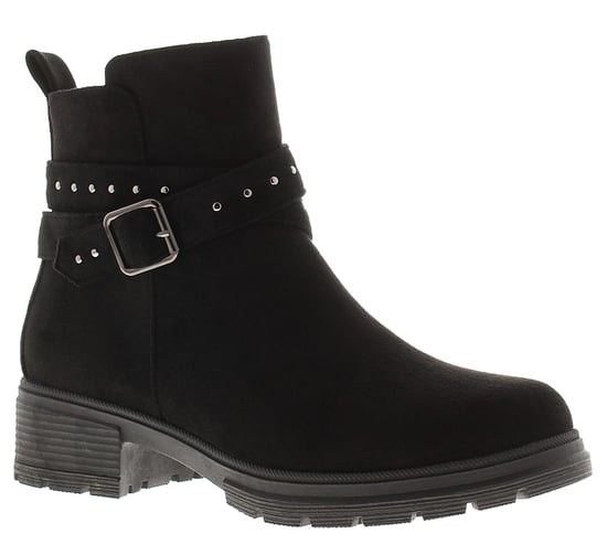 Apache Womens Ankle Boots Millie Zip Fastening black - Image 1