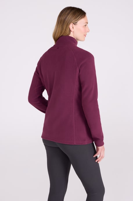 'Raso' Women's Fleece Jacket Full Zip Soft Touch Warm Outdoors Layer Breathable Gilet Burgundy - Image 4