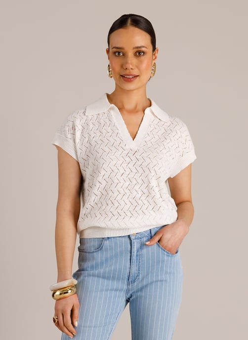 YEST YYMaddie Tops - Off White - Image 1