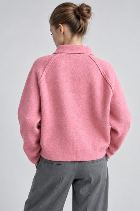 Soft Touch Zip-Up Knit Cardigan - Image 3