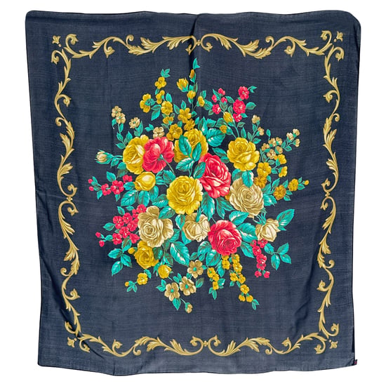 Jil Sander Floral-Print Scarf in Multicolor Silk - Image 1