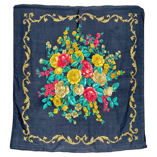 Jil Sander Floral-Print Scarf in Multicolor Silk - Image 2