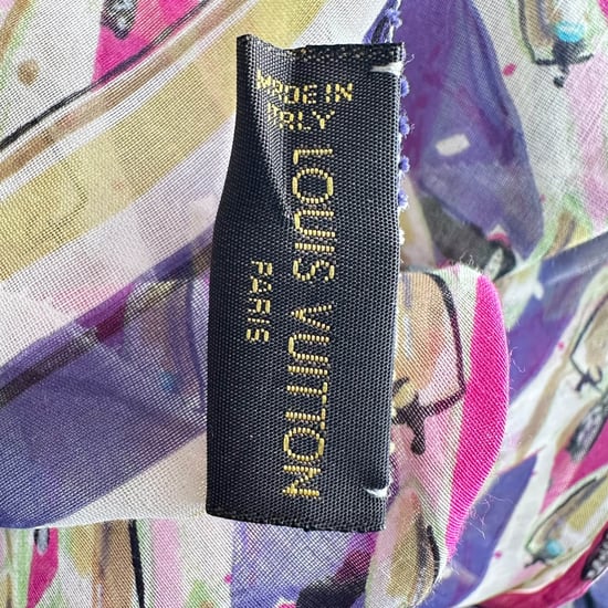 Louis Vuitton Printed Scarf in Multicolor Cotton - Image 3