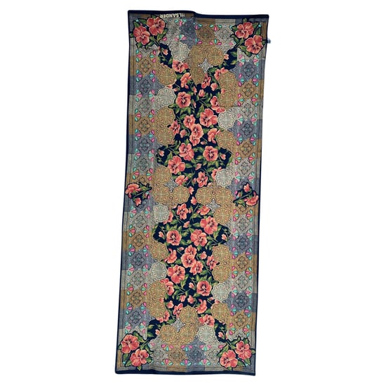 Jil Sander Floral-Print Scarf in Multicolor Silk - Image 1