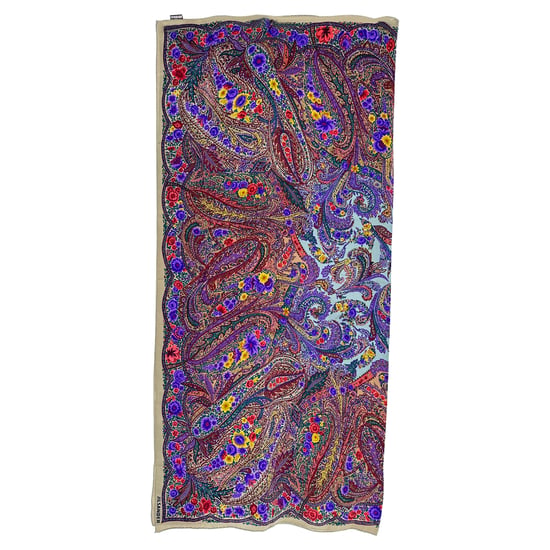 Jil Sander Paisley-Print Scarf in Multicolor Silk - Image 1