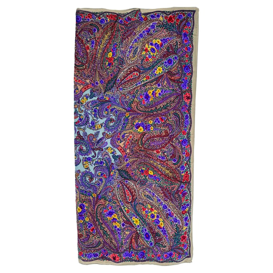Jil Sander Paisley-Print Scarf in Multicolor Silk - Image 2