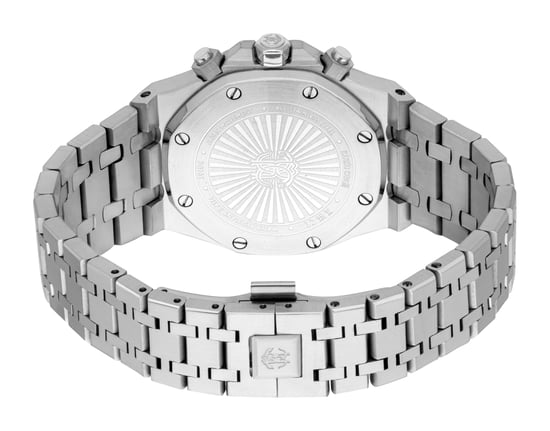 ROBERTO CAVALLI Men Watch, Silver Color Case, Silver Dial, Stainless Steel Metal Bracelet, Chronograph, 3 ATM - Image 2