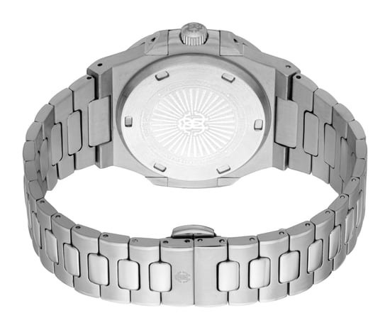 ROBERTO CAVALLI Men Watch, Silver Color Case, Dark Blue Dial, Stainless Steel Metal Bracelet, 3 Hands Date, 3 ATM - Image 2