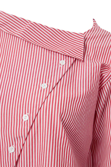Trendyol Curve Dames Bordeaux Effen Lang Regular fit Grote maten Overhemden - Image 5