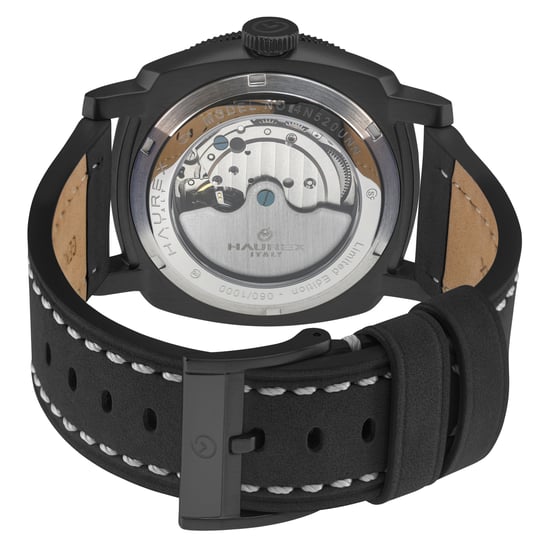 Fortezza IPBLK Stainless Steel Case, Black Bezel, Black Dial, Black Canvas Strap - Image 2