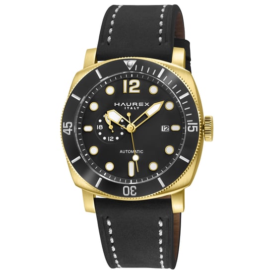 Fortezza IPY Stainless Steel Case, Black Bezel, Black Dial, Black Canvas Strap - Image 1