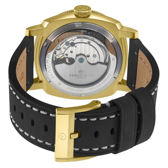 Fortezza IPY Stainless Steel Case, Black Bezel, Black Dial, Black Canvas Strap - Image 2