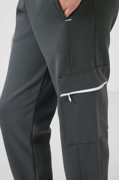 Short Sleeve Crew Neck Tracksuit Set - Image 6