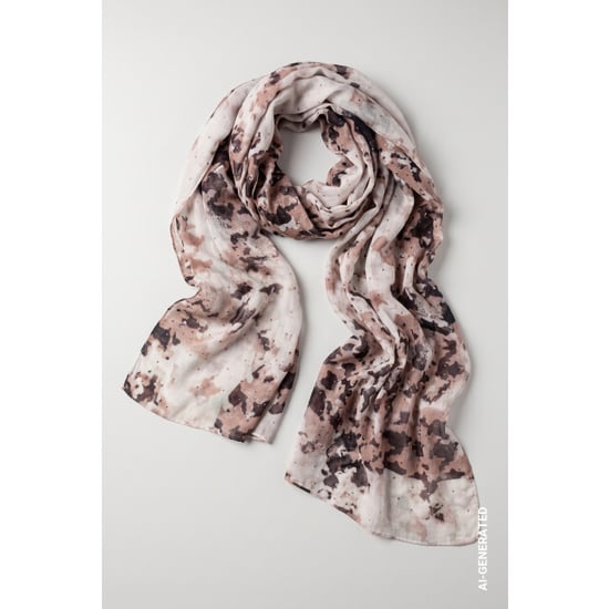 Monari houndstooth-patterned scarf 810055 528 brown sugar pattern - Image 1