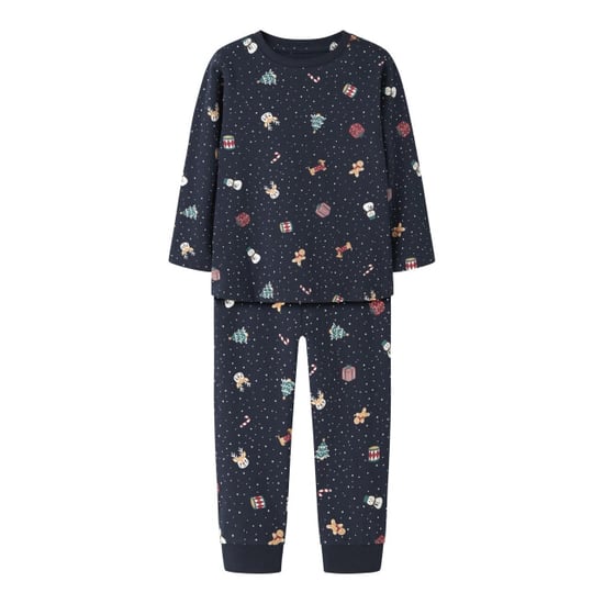 Name It Jongens/meisjes kinder kerst pyjama set nmnvismas donkerblauw - Image 1