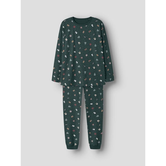 Name It Dames/heren kerst pyjama set lang nanvismas groen - Image 6