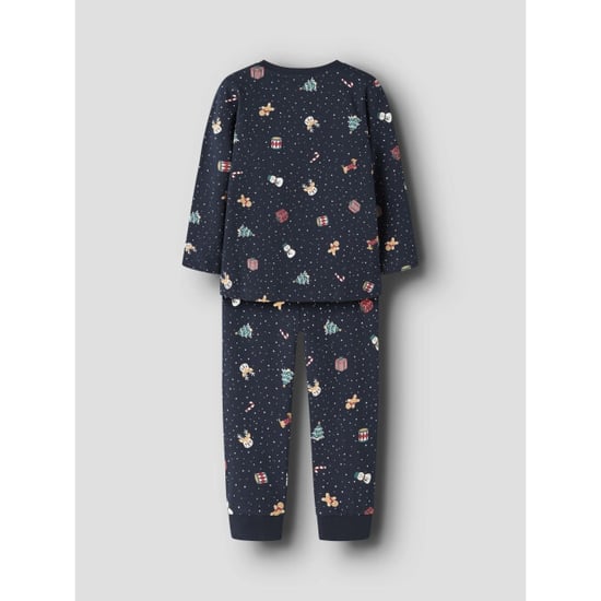 Name It Jongens/meisjes kinder kerst pyjama set nmnvismas donkerblauw - Image 5