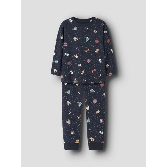 Name It Jongens/meisjes kinder kerst pyjama set nmnvismas donkerblauw - Image 6
