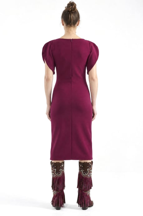Women's Crew Neck Midi Dress - Image 2