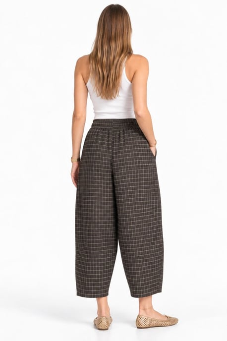 Plaid Culotte Pants - Image 3