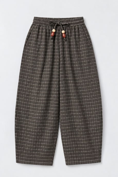 Plaid Culotte Pants - Image 5