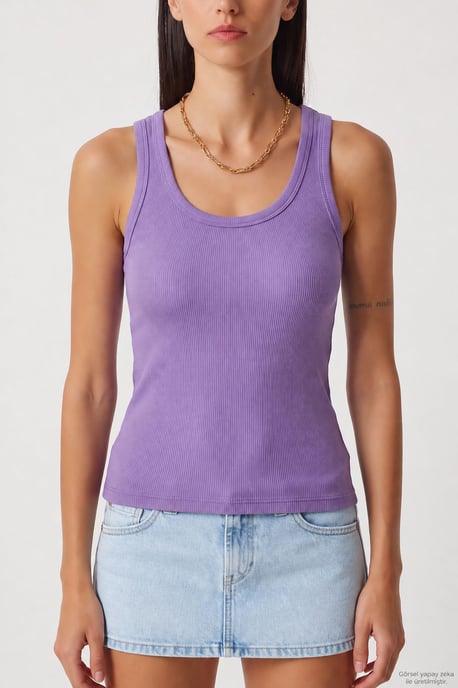 Fitted U Collar Knitted 2- Pack Tank Top - Image 3