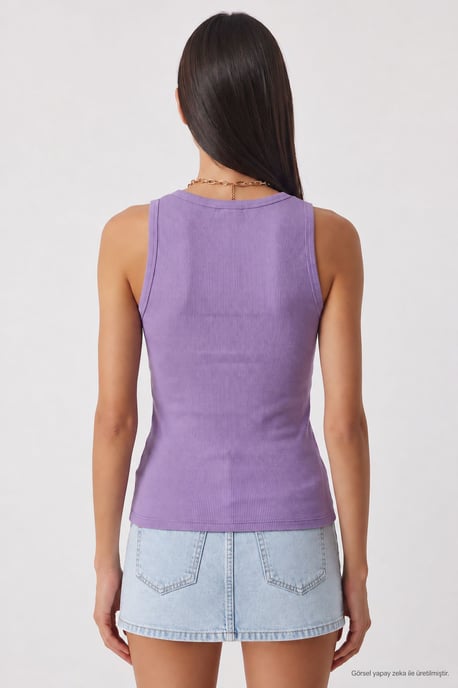 Fitted U Collar Knitted 2- Pack Tank Top - Image 4