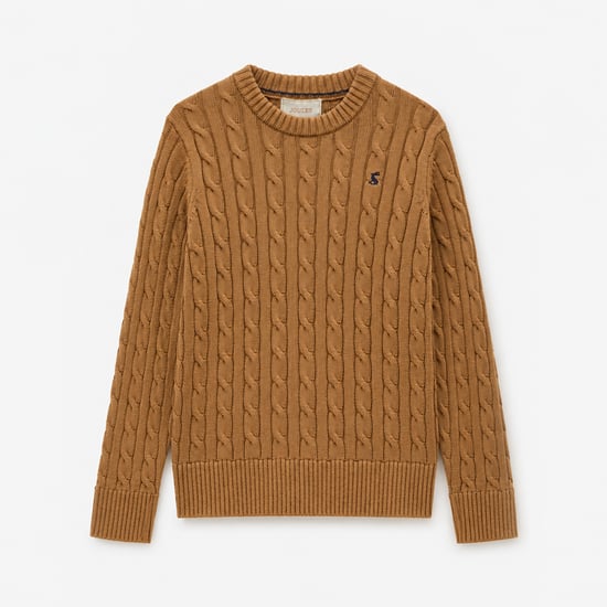 Joules Classic Cable Womens Jumpers Camel - Image 1
