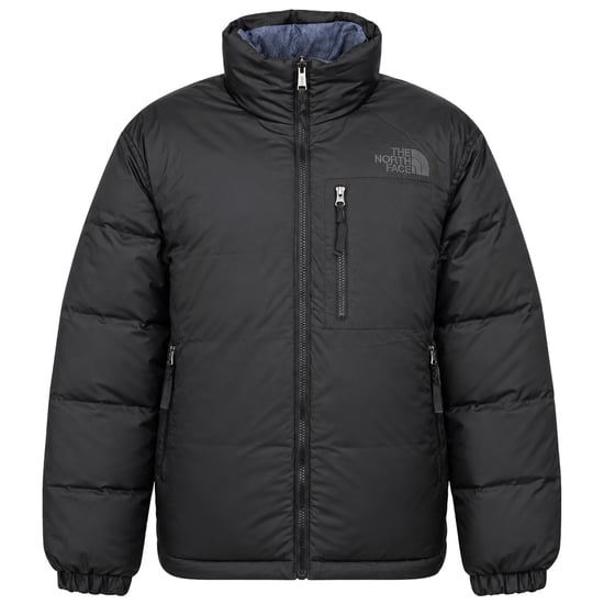 The North Face 92 Reversible Nuptse Mens Denim/Black Padded Jacket - Image 3